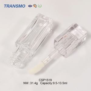 Tube de brillant à lèvres de grande taille 9,5-13,5 ml, tube cosmétique vide carré transparent en PET, emballage de haute qualité, récipient - Product Image 6