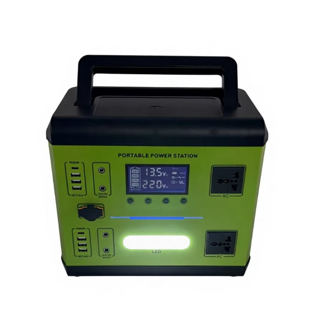600w 538wh Lifepo4 Battery Solar Generator Camping Emergency Backup Power for 250L Freezer TV Fan Home Backup Generator
