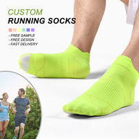 Chaussettes de course performantes, confortables, respirantes, avec logo personnalisé, chaussettes de compression pour la course à pied