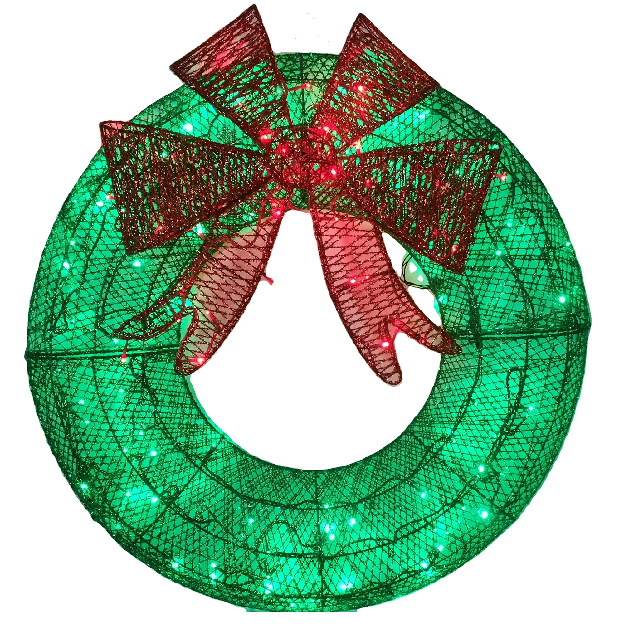 For Indoor And Outdoor Christmas Wreath With Led Lights Artifical Christmas Wreath