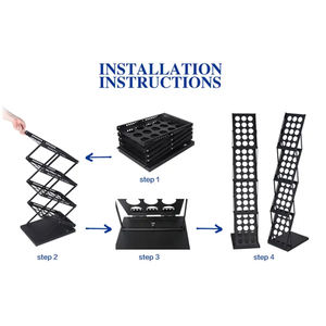 Zigzag Trade Show Equipment Catálogo Portafolletos y estante de exhibición de pancartas para revistas - Product Image 5