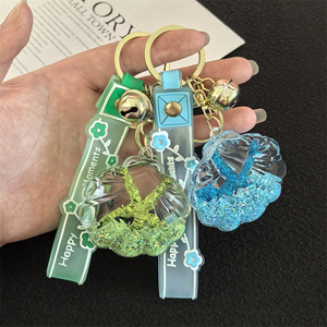 <span class=keywords><strong>Netflix</strong></span> dibujos animados <span class=keywords><strong>chica</strong></span> corazón flor de cerezo estrella de mar en aceite leche té taza botella flotante llavero estudiante mochila colgante - Product Image 4