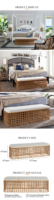 Fabrik Good Selling Courtyard Frisches natürliches Schweißen Metall Rattan Soft Seat Bench Chair