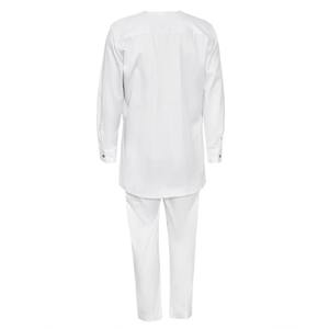 Ensemble de manteaux africains pour hommes Nouvelle mode <span class=keywords><strong>Agbada</strong></span> Jacquard Weave Floral Fabric High Quality Three Pieces Suit for Men R009 - Product Image 4