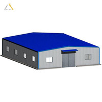 Structure métallique préfabriquée 40x20m Hangar préfabriqué Garage Hangar Stockage Kits de construction en métal
