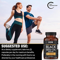 Capsules d'huile de cumin noir pur OEM, produits de beauté, antioxydant, soutien immunitaire, croissance des cheveux, santé des articulations, digestion pour adultes
