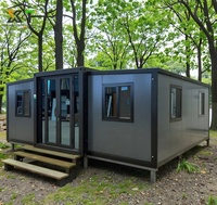 Maisons préfabriquées modulaires en conteneurs extensibles de 40 pieds et 20 pieds, personnalisation ODM OEM, maisons mobiles miniatures prêtes à être expédiées