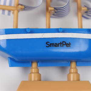 Décoration de gâteau SmartPet Thème Bateau de Graduation, Voiles Rayées Bleues et Blanches, Fait Main en ABS, Forme Ovale, Printemps 2024 - Product Image 5