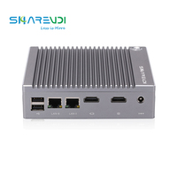 Mini PC sans ventilateur à faible consommation d'énergie Intel Celeron N2840 N2940 avec Wifi Rs232 Quad Core 2 Ethernet I5 PC industriel Win10 Mini ordinateur