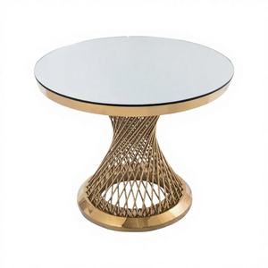 Mesa de Postres Moderna de Metal para Bodas y Fiestas, Desmontable y Ensamblable, Soporte Dorado para Flores, Accesorios de Decoración para Bodas - Product Image 5