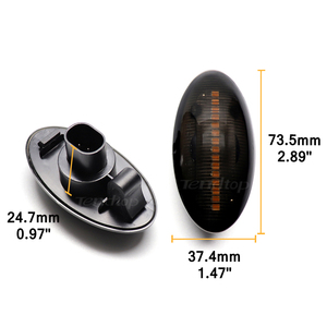2 clignotants latéraux dynamiques à LED pour <span class=keywords><strong>Suzuki</strong></span> Swift <span class=keywords><strong>Jimmy</strong></span> Vitara SX4 Alto Splash, clignotants séquentiels en ambre - Product Image 3