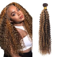 HOPE HAIR P4-27 #   Cheveux humains vierges brésiliens Remy de qualité 9A, 100 % naturels, double trame, bouclés crépus, pour tresses, longueurs de 10 à 30 pouces