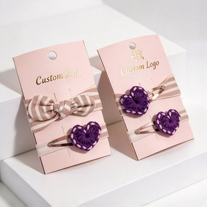 Tarjetas de Papel para Exhibición de Joyería, Personalizadas al por Mayor, con Impresión a Medida, para Pinzas para el Cabello, Collares y Pendientes - Product Image 1