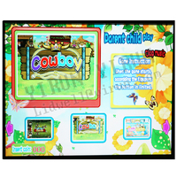 Multi in 1 Jeu COWBOY Plateau de Jeu Vidéo Arcade Machine DIY Kit Avec Accepteur de Pièces Slot PCB Coin Hopper SSR Alimentation