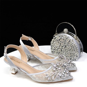 Mode fête italien sac à chaussures ensemble dames chaussure avec sac assorti ensemble 2024 chaussures de créateur femmes <span class=keywords><strong>luxe</strong></span> 2024 nigérian fête pompes - Product Image 6