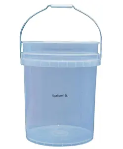 Siêu rõ ràng 5 gallon Xô được thực hiện với phí bảo hiểm HDPE chi tiết công cụ thùng cho lâu dài sử dụng nhà sản xuất sdpac