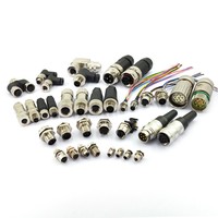 Conector Impermeable IP67 para Cable de PCB de Montaje en Panel, Personalizado de Fábrica, M5 M8 M12 M16 M23 7/8 2 3 4 5 6 7 8 12 16 17 19 24 Pines