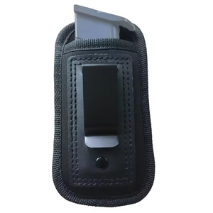 ESKO Duurzame Outdoor Leder+Nylon Zwarte Cartridge Clip Cassette Magazijnhouder Box Bullet Case Holster - Product Image 5