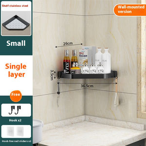 Multi-Functional Stainless Steel Non-Perforated kitchen storage cart Double use small size Double layer with chopstick holder - Product Image 2