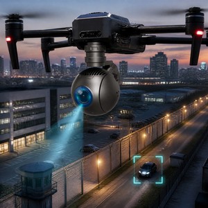 30X Optical Zoom 4K UHD AI Gimbal <b>Camera</b> Pod for Drone with Smart Detect & Track Neural Engine 8MP CMOS 3-Axis <b>Stabilized</b> - Product Image 6