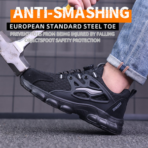 Chaussures de sécurité professionnelles ESING BJ062 pour hommes, respirantes, légères, avec embout en acier et tige en maille, pour usage en usine, toutes saisons - Product Image 5