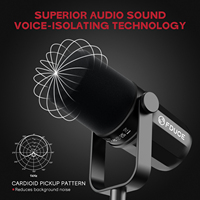 Nouveau Microphone Professionnel Filaire FDUCE Sl40x Entièrement Métallique, Microphone Cardioïde Anti-Bruit pour Enregistrement en Studio