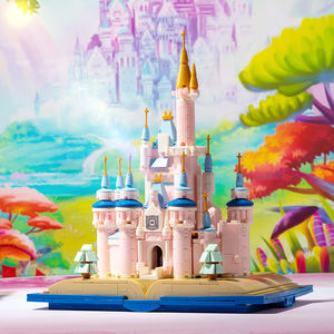 MJI 13011 MOC <span class=keywords><strong>Castillo</strong></span> de Ensueño Mágico de Princesa de Cuento de Hadas, Libro de Modelos, Ladrillos de Ensamblaje DIY, Bloques de Construcción para Niños, Sets de Juguetes de Plástico - Product Image 2