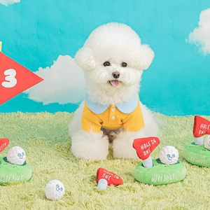 Juguete de peluche interactivo para perros con sonido de papel y voz, de algodón, para esconder y buscar, con diseño de golf, lindo y divertido. - Product Image 4