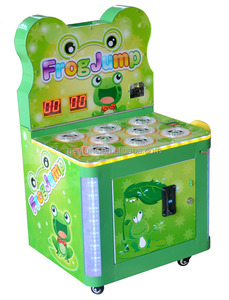 LED <span class=keywords><strong>Crazy</strong></span> Frog-Monnayeur Enfants Frappant le Marteau Battent Une Taupe Rachat Linea machine de jeu d'arcade de marteau de chine - Product Image 2