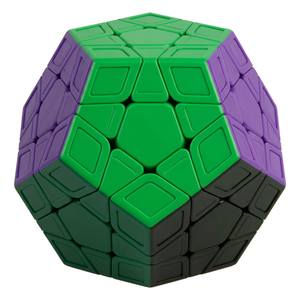 Ensemble de cubes magnétiques multicolores 3x3x3 avec autocollants personnalisés, jouet éducatif anti-stress pour enfants et adultes - Product Image 1