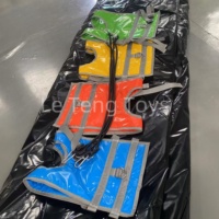 Jeu gonflable commercial Hippo Chow Down en PVC avec certification CE, imperméable pour les événements