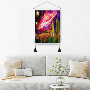 พรมกุหลาบแบบกำหนดเอง35*50ซม.,ผ้าลินินลายดวงจันทร์ทาโรต์ผ้าลินินตกแต่งบ้าน - Product Image 6