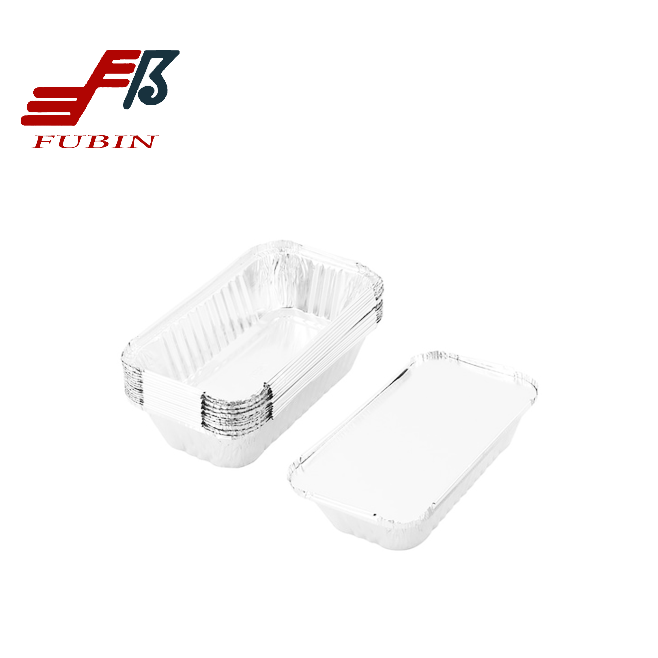 Custom Rectangular Foil Trays Disposable Aluminum Food Packaging For Kitchen