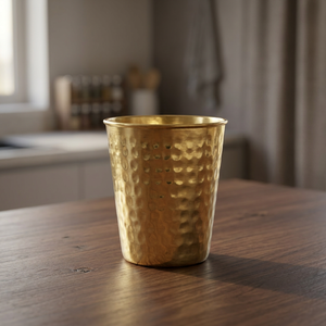 Classic Gold Plated Hammered Shot <b>Glasses</b> - Product Image 4