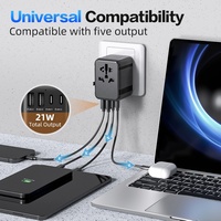 Worldplug tout-en-un double chargeur de voyage USB de type C 10A adaptateur de prise universel international prise électrique