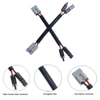 Solarpanel männlicher weiblicher Anschluss zu 50 A 600 V Batterieanschluss Y Adapter Verkabelkabel