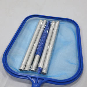 Filet de piscine avec poteau, outil de nettoyage à long manche de 122 cm pour piscine hors sol et récupération des feuilles de bassin ornemental - Product Image 1