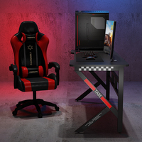 Meilleure vente en gros personnalisé PC réglable moderne grand 140cm esports ordinateur table large gaming bureaux avec lumières led