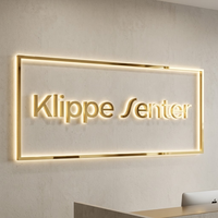 Letrero LED de Alta Calidad con Logotipo 3D Personalizado para Empresas, Letrero Comercial con Letras Retroiluminadas, Señalización de Pared para Recepción de Oficinas y Negocios