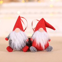 Nouvelle Décoration de Noël Pendentif Figurine Nordique Sans Visage du Père Noël de la Forêt pour Vitrine, Vente en Gros