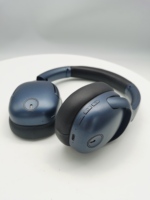 ANC BT 5,2 Auriculares inalámbricos con luz LED 40db Cancelación activa de ruido sobre la oreja Auricular 75H Duración de la batería Función impermeable