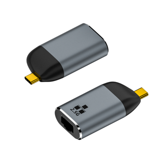 Adaptateur USB-C mâle vers RJ45 Ethernet 2,5 Gigabit en alliage d'aluminium 2500 Mbps pour ordinateur portable, téléphone portable, routeur réseau, décodeur et échangeur - Product Image 5