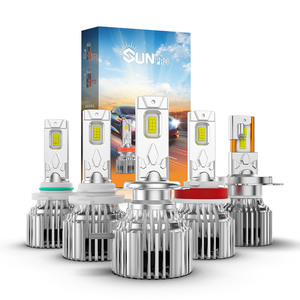 Geslla Sun 160w <span class=keywords><strong>Ampoule</strong></span> de phare à LED <span class=keywords><strong>H7</strong></span> haute puissance H4 H11 9005 9006 Phares de voiture à LED Luces Led Para Autos Phares à LED - Product Image 1
