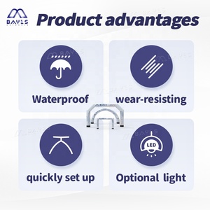 قوس إعلاني قابل للنفخ مع شعار دائري في الأعلى، مختوم حراريًا، شعار مخصص، مقاوم للماء والطقس، مقاس 12 قدم - Product Image 5