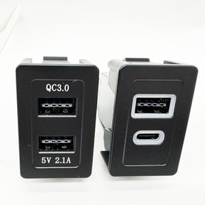 ที่ชาร์จแบตในรถ 2 พอร์ต QC3.0+Type-C ซ็อกเก็ต<span class=keywords><strong>รถ</strong></span>ยนต์อะแดปเตอร์ PD ยูเอสบีคู่ที่ชาร์จโทรศัพท์<span class=keywords><strong>ใน</strong></span><span class=keywords><strong>รถ</strong></span>ยนต์ที่ชาร์จเร็วสำหรับอีซูซุ - Product Image 6