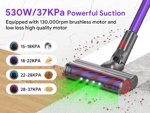 Listo para enviar S702 Aspiradora inteligente inalámbrica China Máquina de limpieza de alfombras de oficina sin bolsa para aspiradoras de mano de ingeniería - Product Image 4