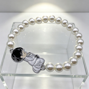 PULSERA de Graduación Hecha a Mano, Brazalete de Comunión de Plástico para Niños, Cuentas de Perlas, Amuleto Religioso, Exquisito y Elegante Juego de Regalo, 12 Piezas en Bolsa - Product Image 6