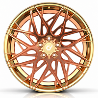 Jantes en alliage d'aluminium forgé GVICHN Custom Gold Mesh 6061-T6 de 18 à 24 pouces pour Ford Mustang Camaro Challenger