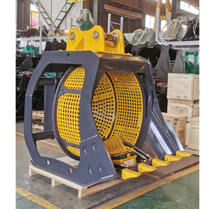 MONDE vagliatura benna 18-28 tonnellate escavatore benna di Screening PC200 ZX200 CAT325 Rotary Rock Screening secchio <span class=keywords><strong>per</strong></span> escavatore - Product Image 4