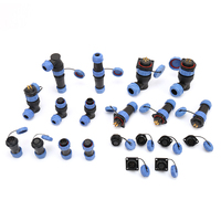 Prise d'aviation étanche sans soudure à vis IP68 diamètre 20mm connecteur de Type écrou arrière LD20/LP20 2pin/3pin/4pin